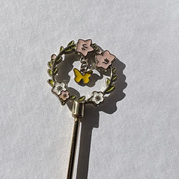 Gold Enamel Fork and Spoon Set - Picture 6 of 7